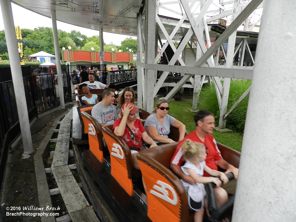 Orange train on Jack Rabbit.