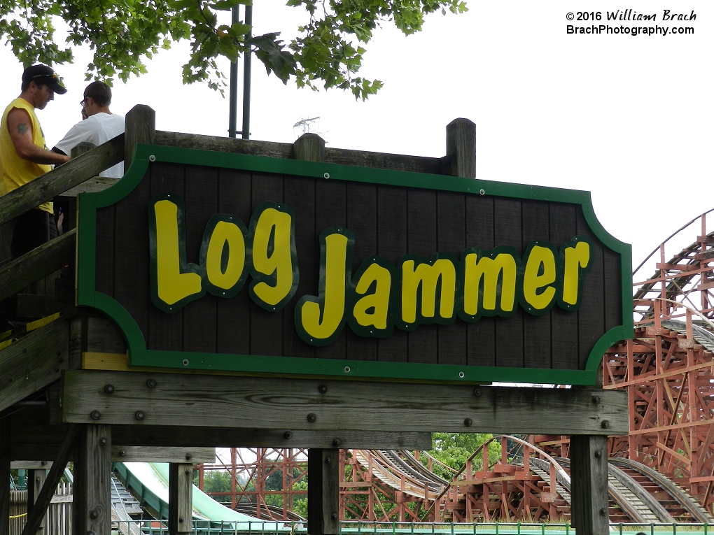 Kennywood's Log Flume ride was named Log Jammer and was located between the the picnic buildings and Racer.