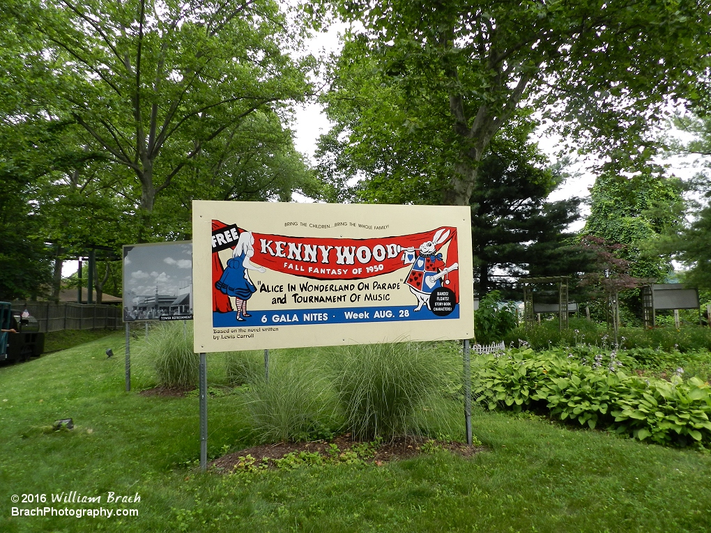 Kennywood advetrtisement sign from the 1950's.