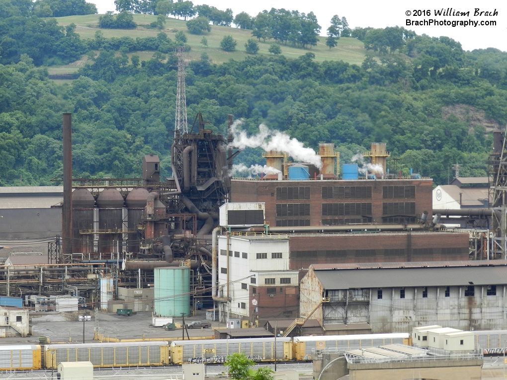 Pittsburgh steel mill seen from the Minature Railroad.