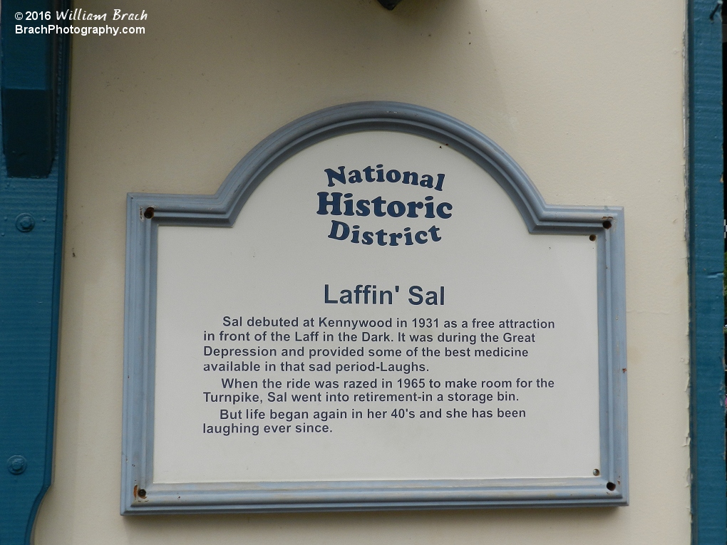 Laffin' Sal is another piece of history inside the park.