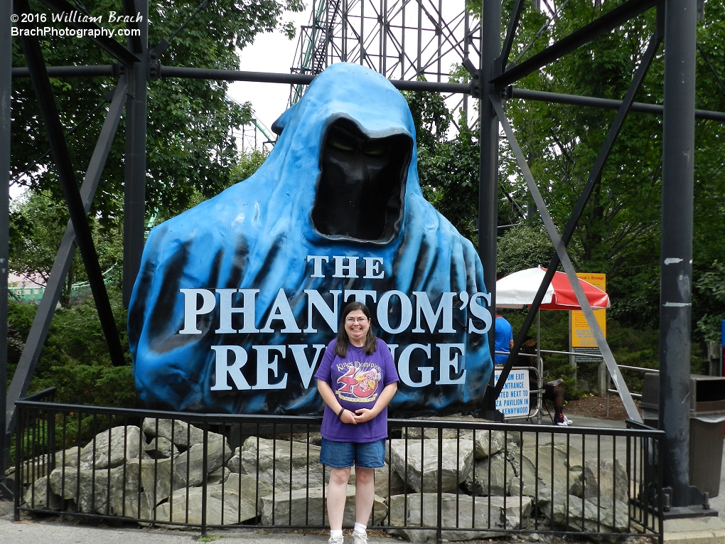 Just had to take one of Laura infront of the Phantom.