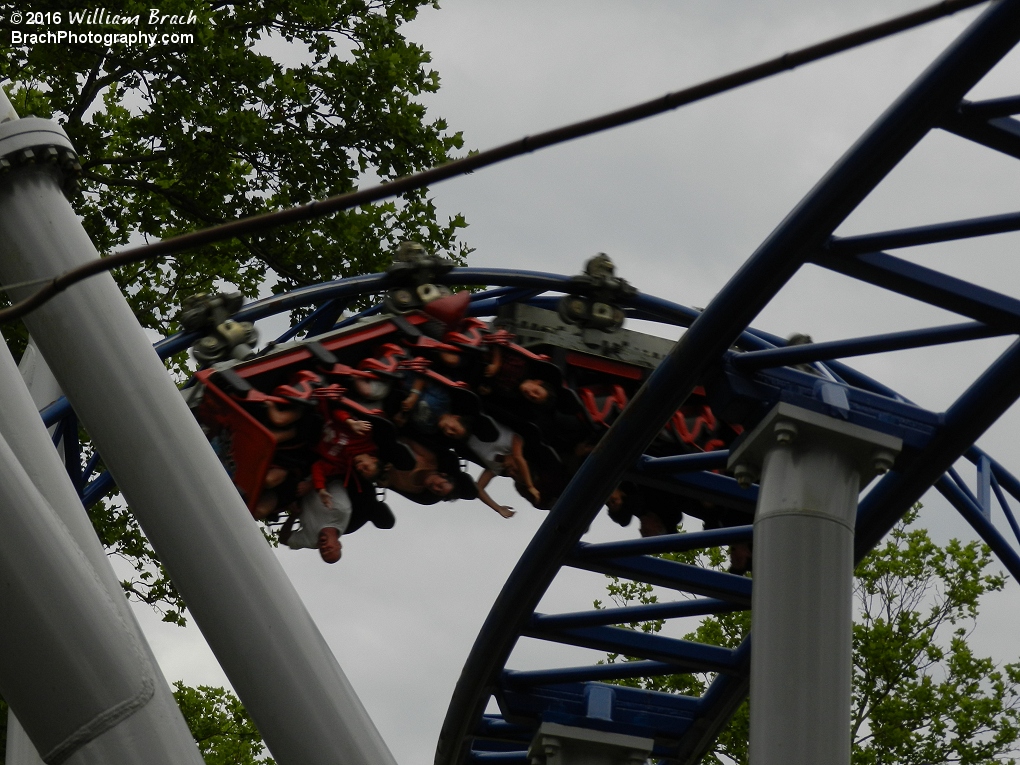 Sky Rocket only has two trains which have two cars, both cars hold 6 riders, making the train capacity at only 12 riders per train.