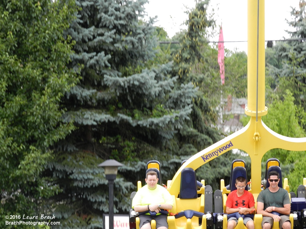 Swing Shot is similar to Skyhawk at Cedar Point.  Not as large, but the same company, S&S designed both rides.