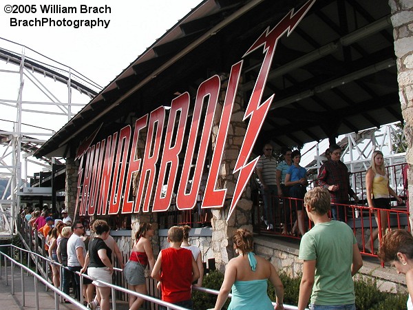 Here's the unloading station on Thunderbolt.  The loading station is on the other side of the track.