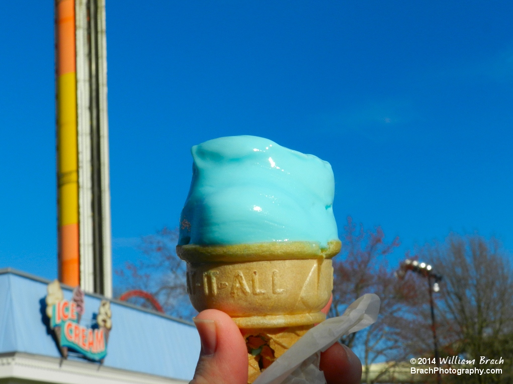 Back for the 40th Anniversary seasons - Smurf Blue Ice Cream!