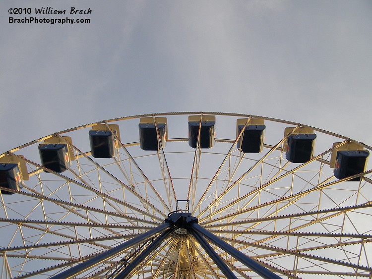 Each of these gondolas can hold a maximum of 6 riders.