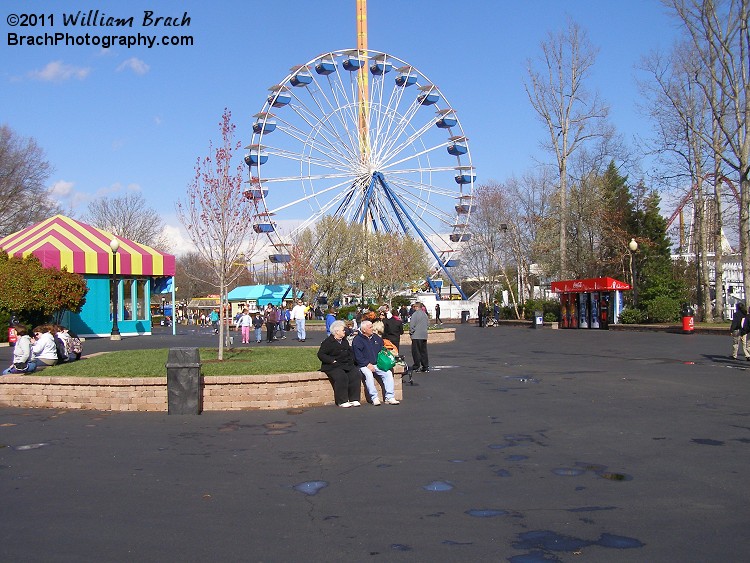 View of Americana from what used to be a support pole for HyperSonic.