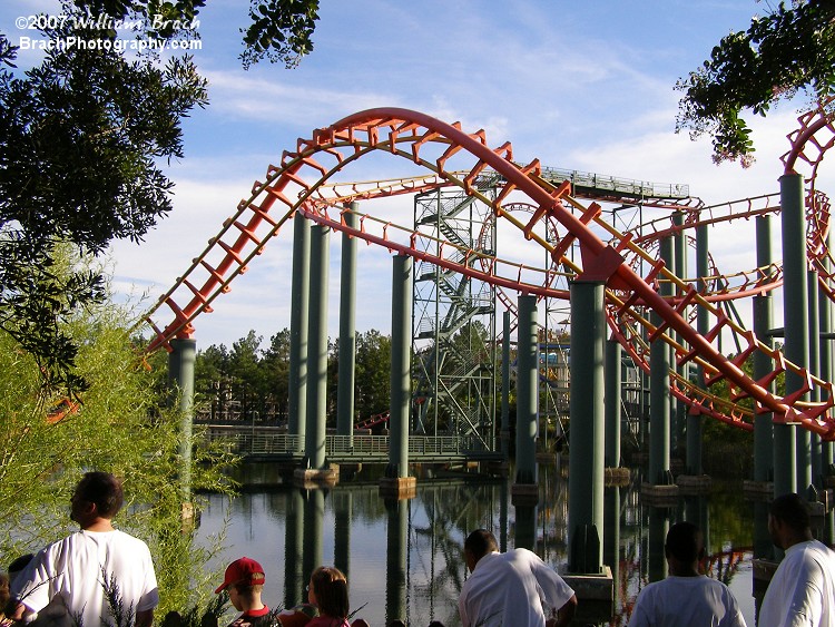 View of most of the ride from the queue area.