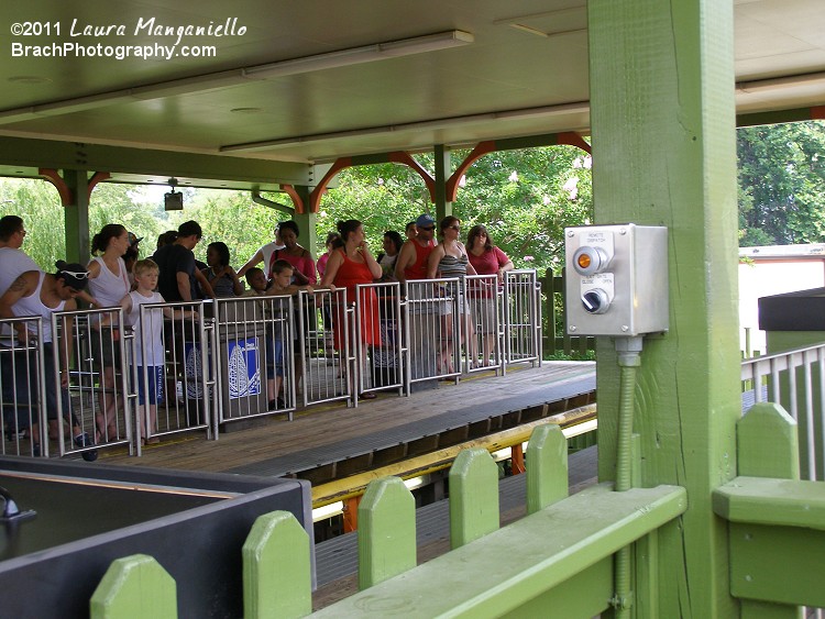 Anaconda's station awaiting the next train to arrive.