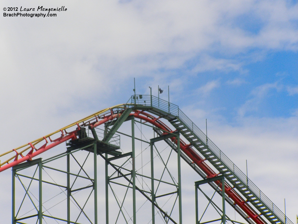 Anaconda's lift hill.