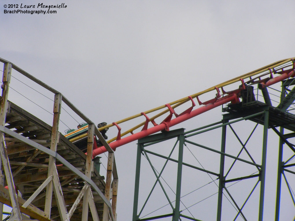 Top of the lift hill.