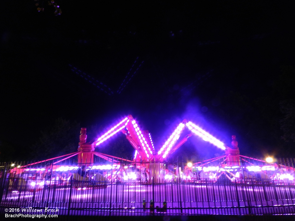 Bright blue LED lights on Bad Apple.