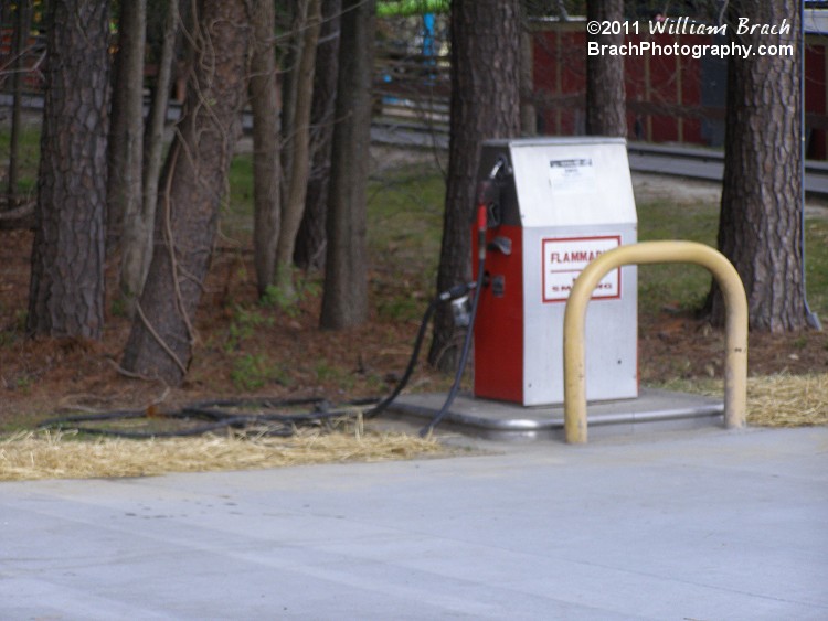 Looks like the huge underground gas tank got replaced over the winter.  That fuel has to last them all season.