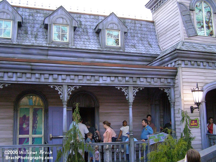 Outside of Boo Blasters on Boo Hill.  It was known as Scooby Doo and the Haunted Mansion when the photo was taken in 2006.