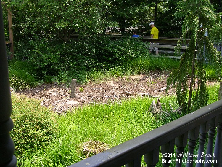 Gone is the Scooby Doo Mystery Van.... The park could have done a better job of filling in the dirt patch with some real landscaping.