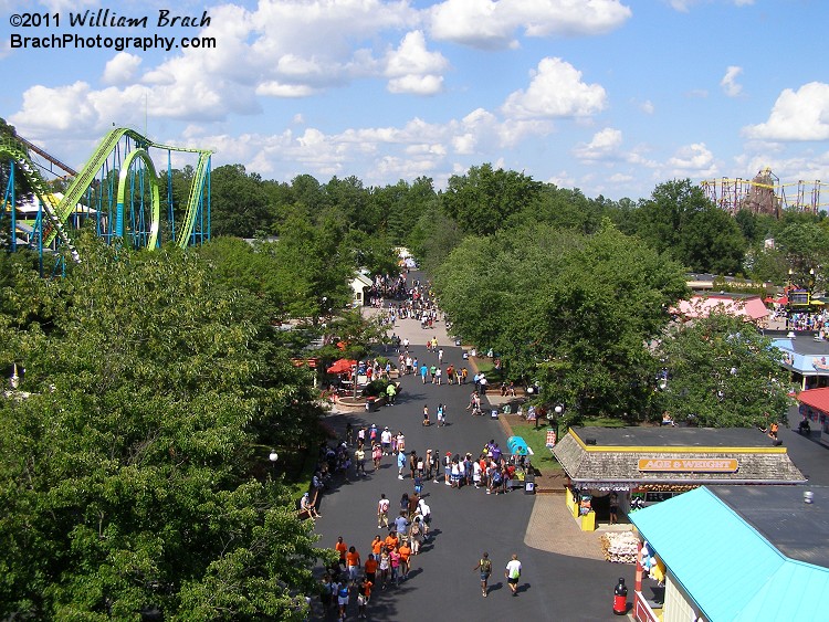 Views of the park from Americana.