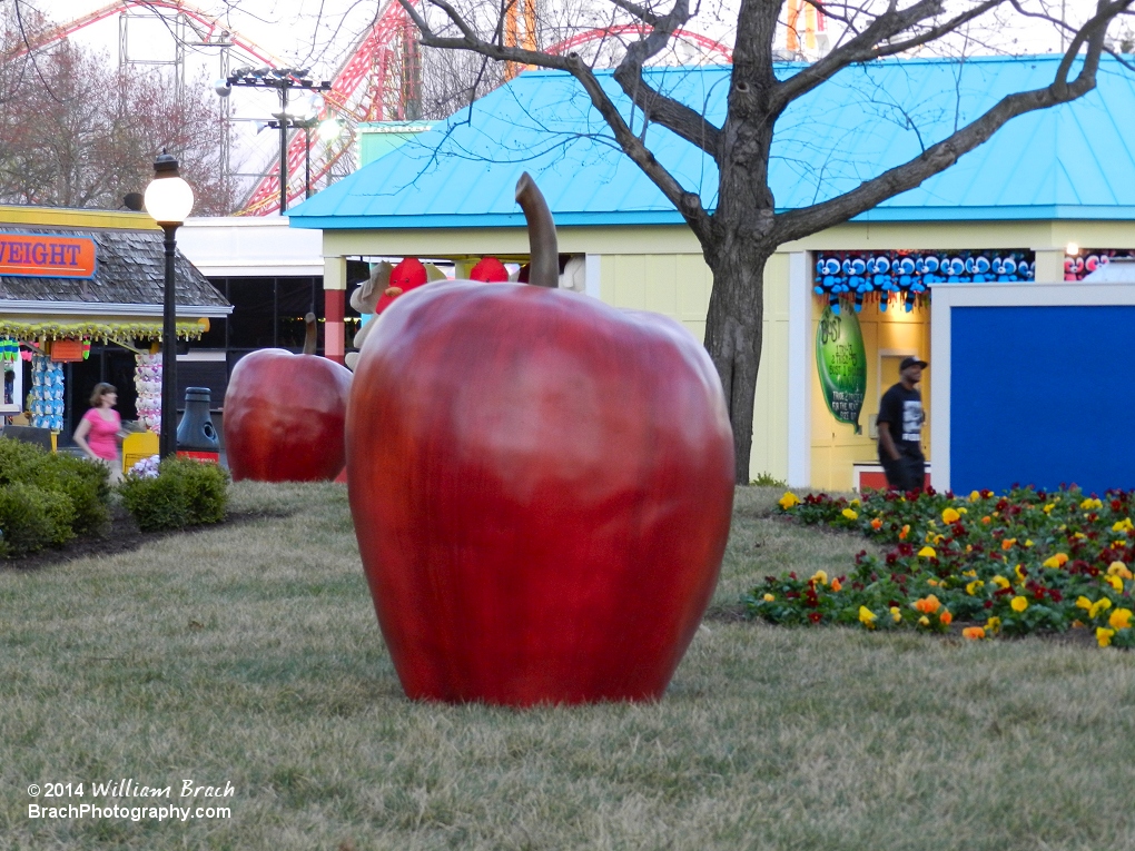 These regular apples are scattered around Candy Apple Grove.