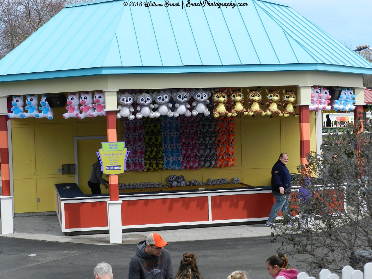 Ball Toss game in the Candy Apple Grove area across from Americana's station.