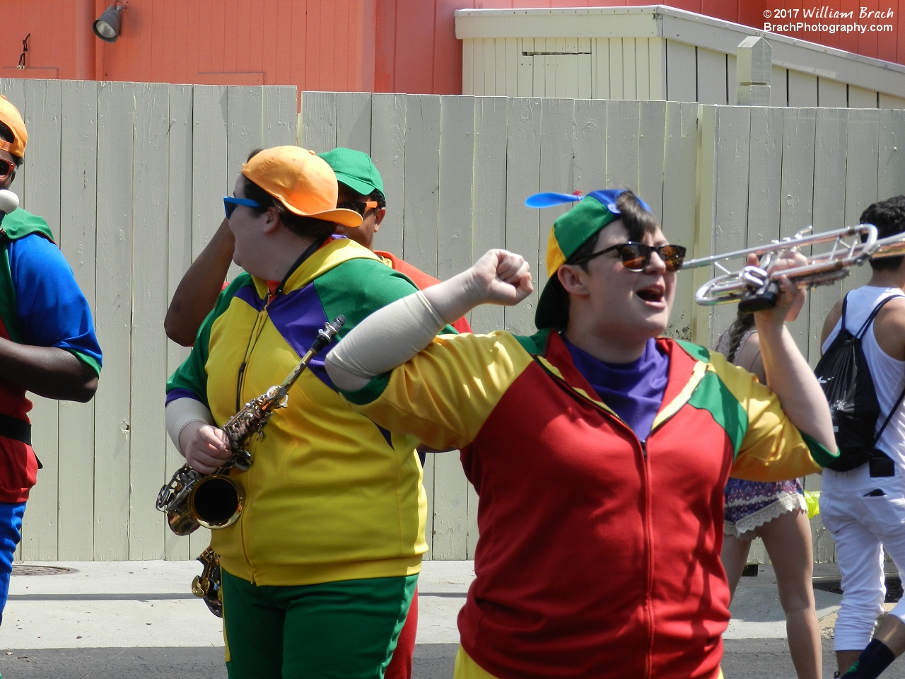 The Clown Band brings cheer wherever they go!