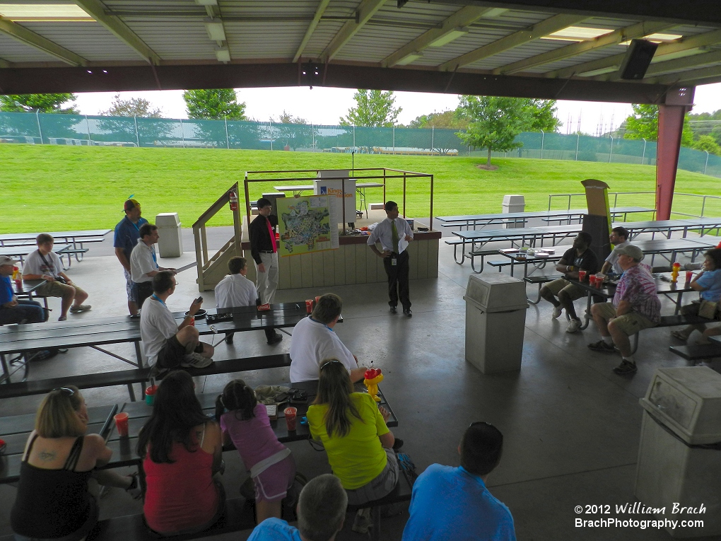 Trivia time in the pavilions.