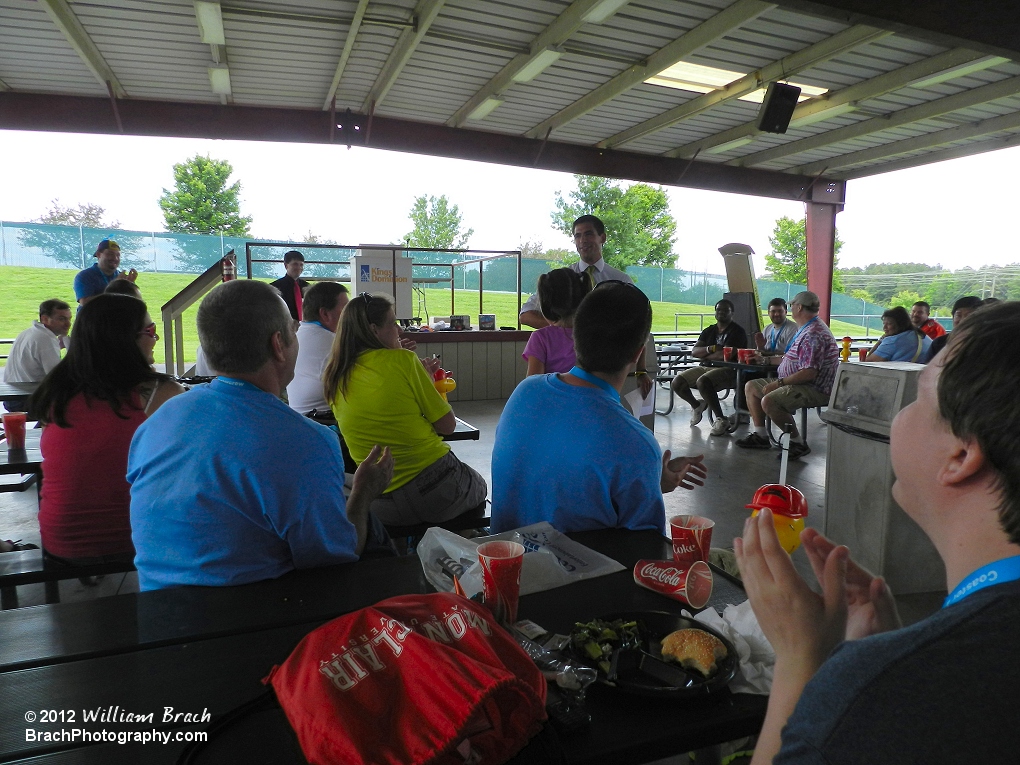 Trivia time in the pavilions.