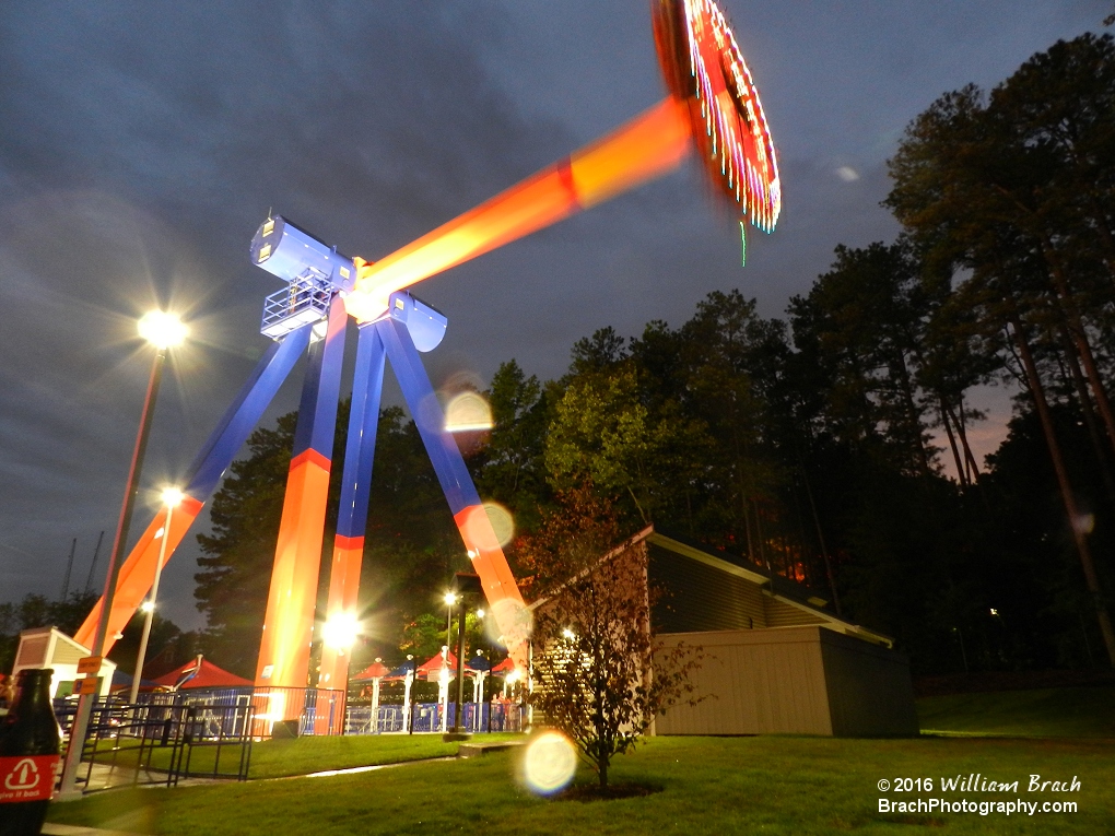 Delirium in motion at night.