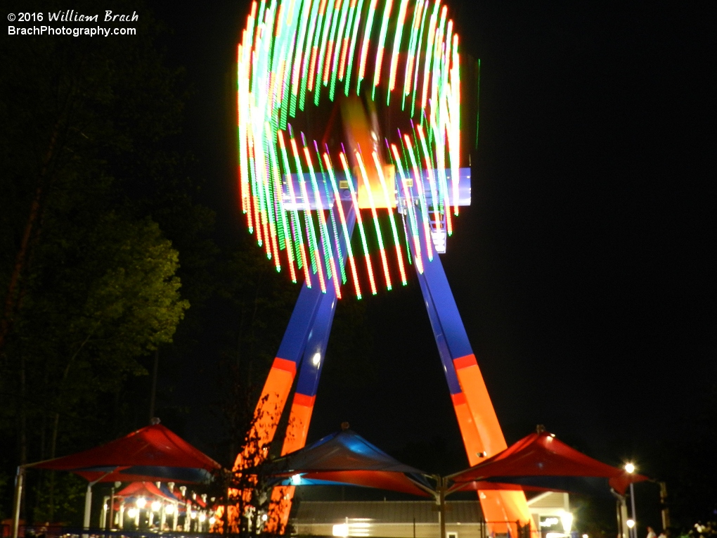 Delirium in motion at night.