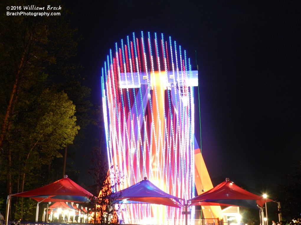 Delirium in motion at night.