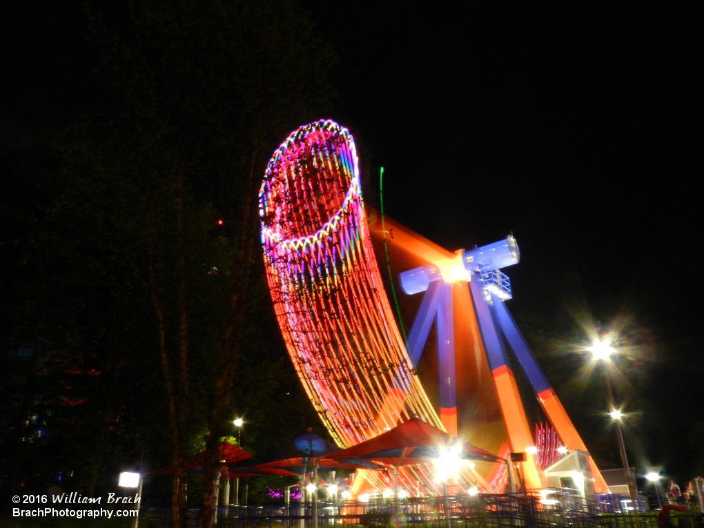 Delirium in motion at night.