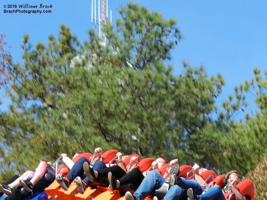 Riders enjoying their ride on Delirium.