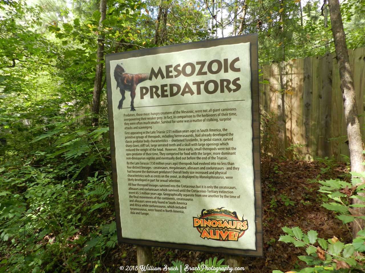 Description sign for these predators.