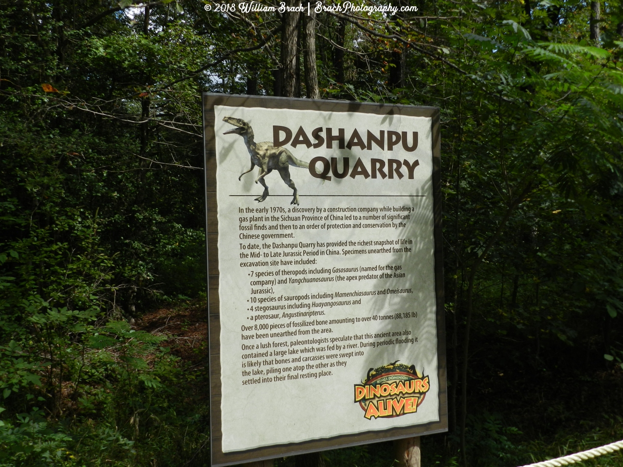 Info sign on the Dashanpu Quarry.