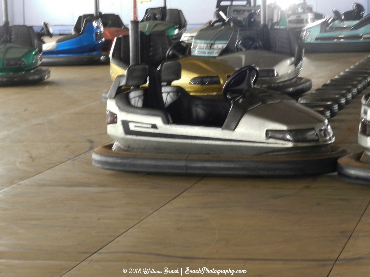 Silver Dodgems car.