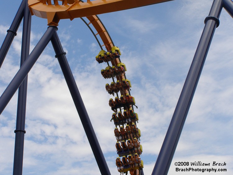 Train exiting the cobra roll.