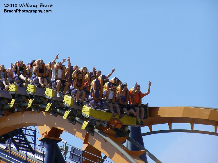 Dominator is Kings Dominion's first floorless coaster.