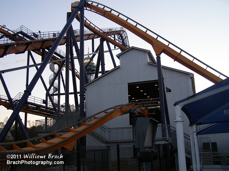 Dominator's station and lift hill.