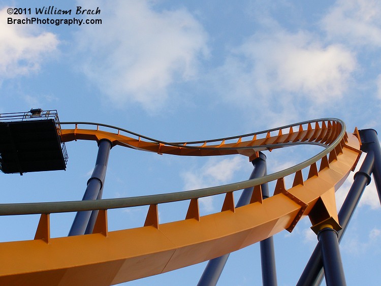 Beautiful view of the top of Dominator's drop.