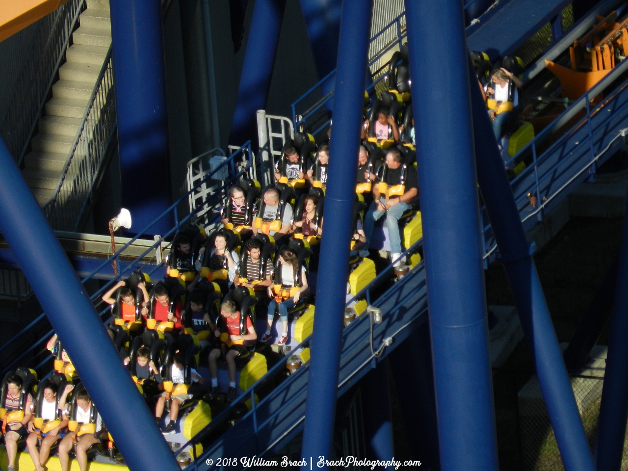 Dominator train in the brake run.