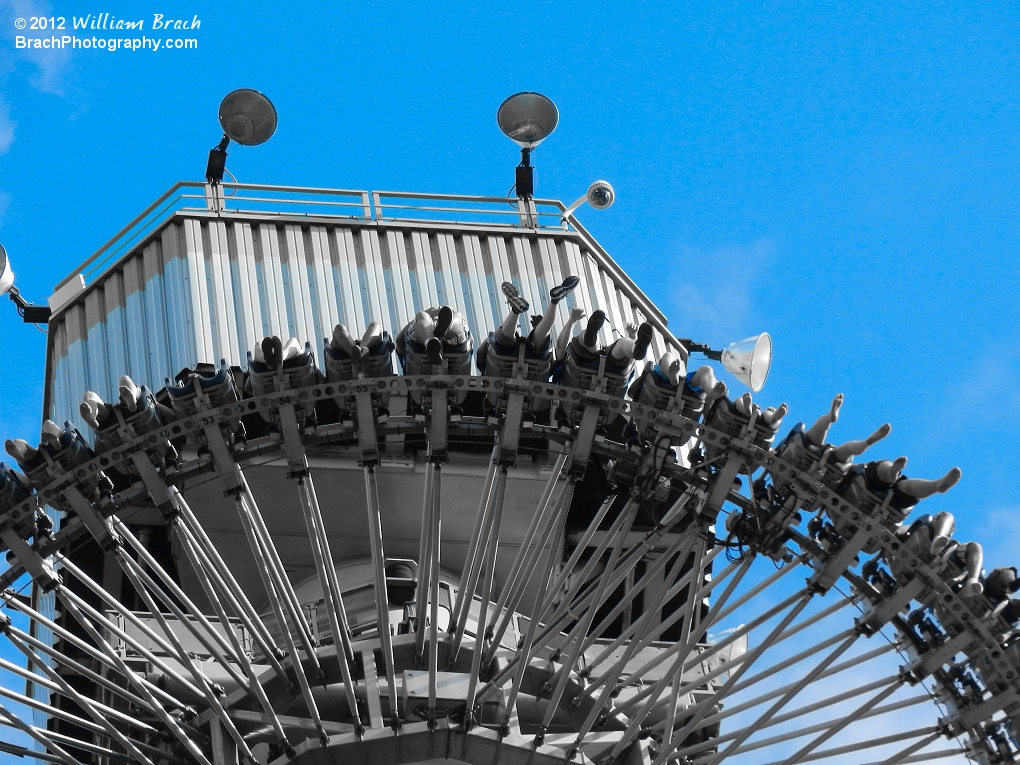 Artistic shot of Drop Tower.