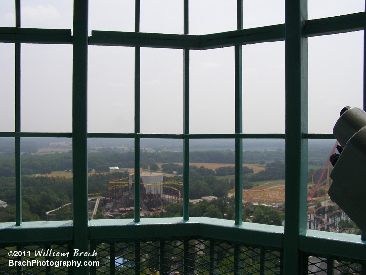 Looking over towards the Congo.  Avalanche, Volcano, Flight of Fear, Anaconda and Intimidator 305 seen here.