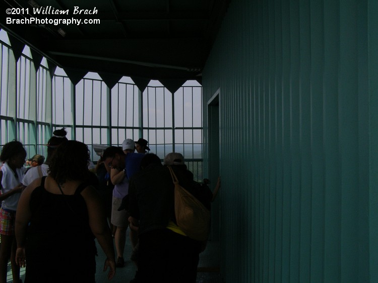 Here's the lower level of the tower's two observation decks.