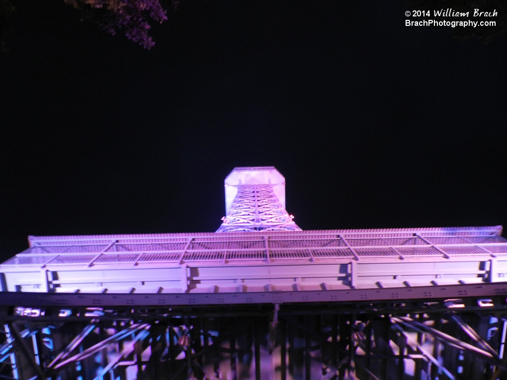 Different perspective angle of the Eiffel Tower.