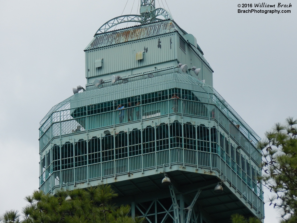 The upper deck was open the day we visited.