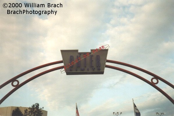 Flight of Fear opened at Kings Dominion in 1996 as The Outter Limits: Flight of Fear.  Paramount Parks lost the naming rights to "The Outter Limits" and the name was shortened to simply "Flight of Fear" for the 2001 season.