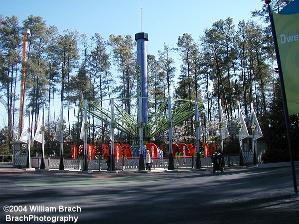 Overview of the ride when it was known as Space Surfer.