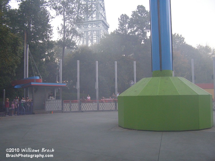 Fog is rolling in from the Halloween Haunt.