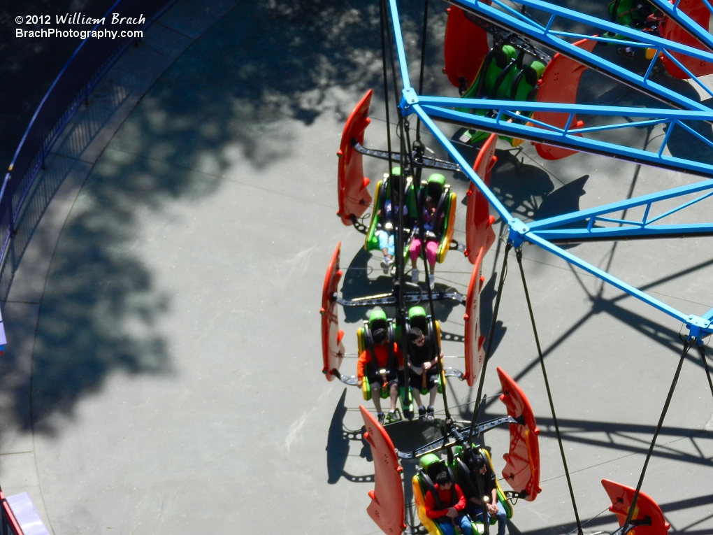 Looking down from the Eiffel Tower in 2012.