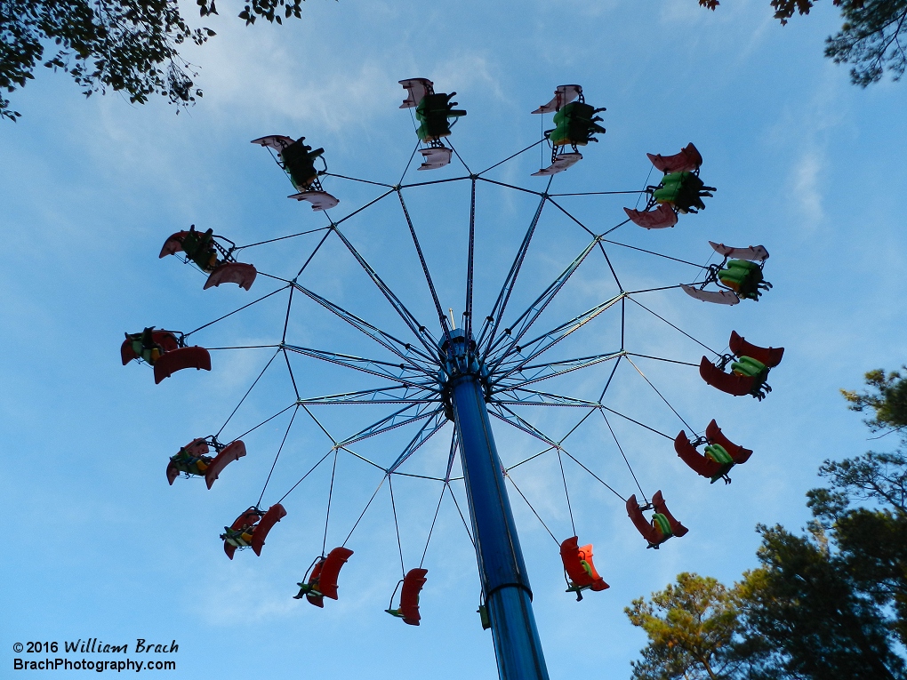 Time to go for a ride on the Flying Ace ride.