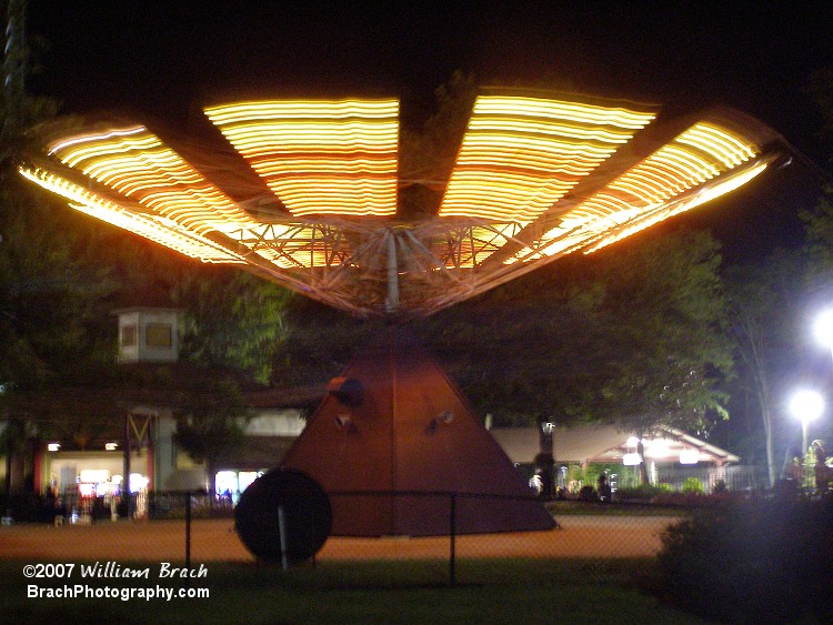 Flying Eagles at night.